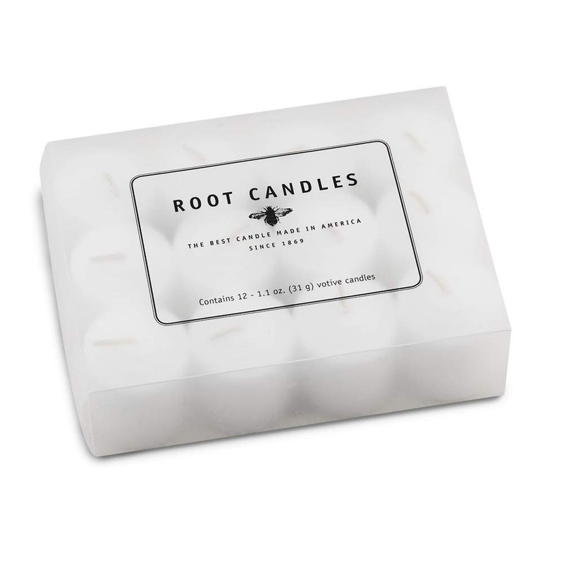 Root Candles Fragrance Free Votive Candles Premium 10-Hour Votives Handcrafted Beeswax Blend Candle, 12-Count, Unscented - Image 2